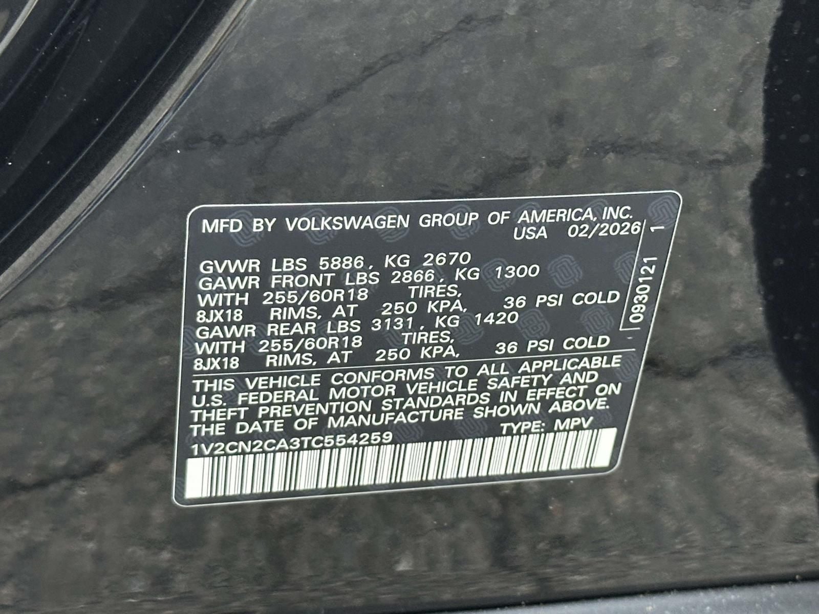 2026 Volkswagen Atlas 2.0T Peak Edition