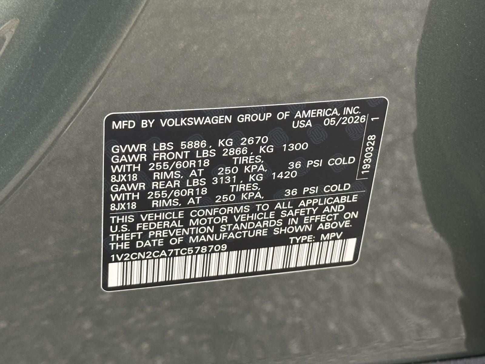 2026 Volkswagen Atlas 2.0T Peak Edition
