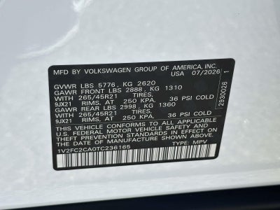 2026 Volkswagen Atlas Cross Sport 2.0T SEL Premium R-Line