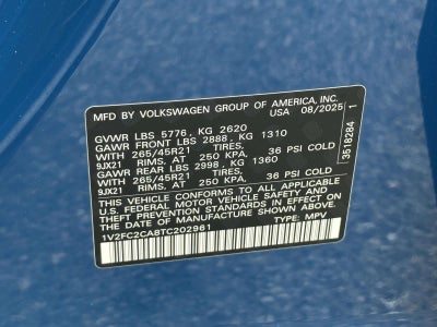 2026 Volkswagen Atlas Cross Sport 2.0T SEL Premium R-Line