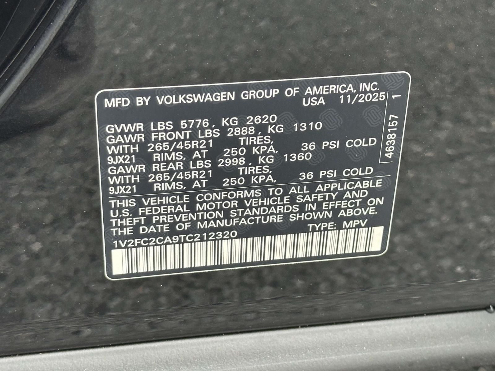 2026 Volkswagen Atlas Cross Sport 2.0T SEL Premium R-Line