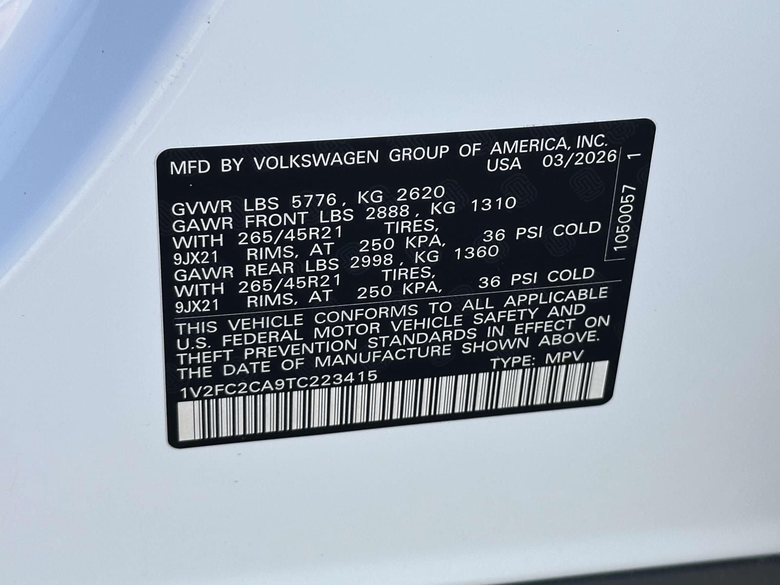 2026 Volkswagen Atlas Cross Sport 2.0T SEL Premium R-Line