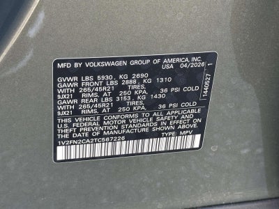 2026 Volkswagen Atlas 2.0T SEL Premium R-Line