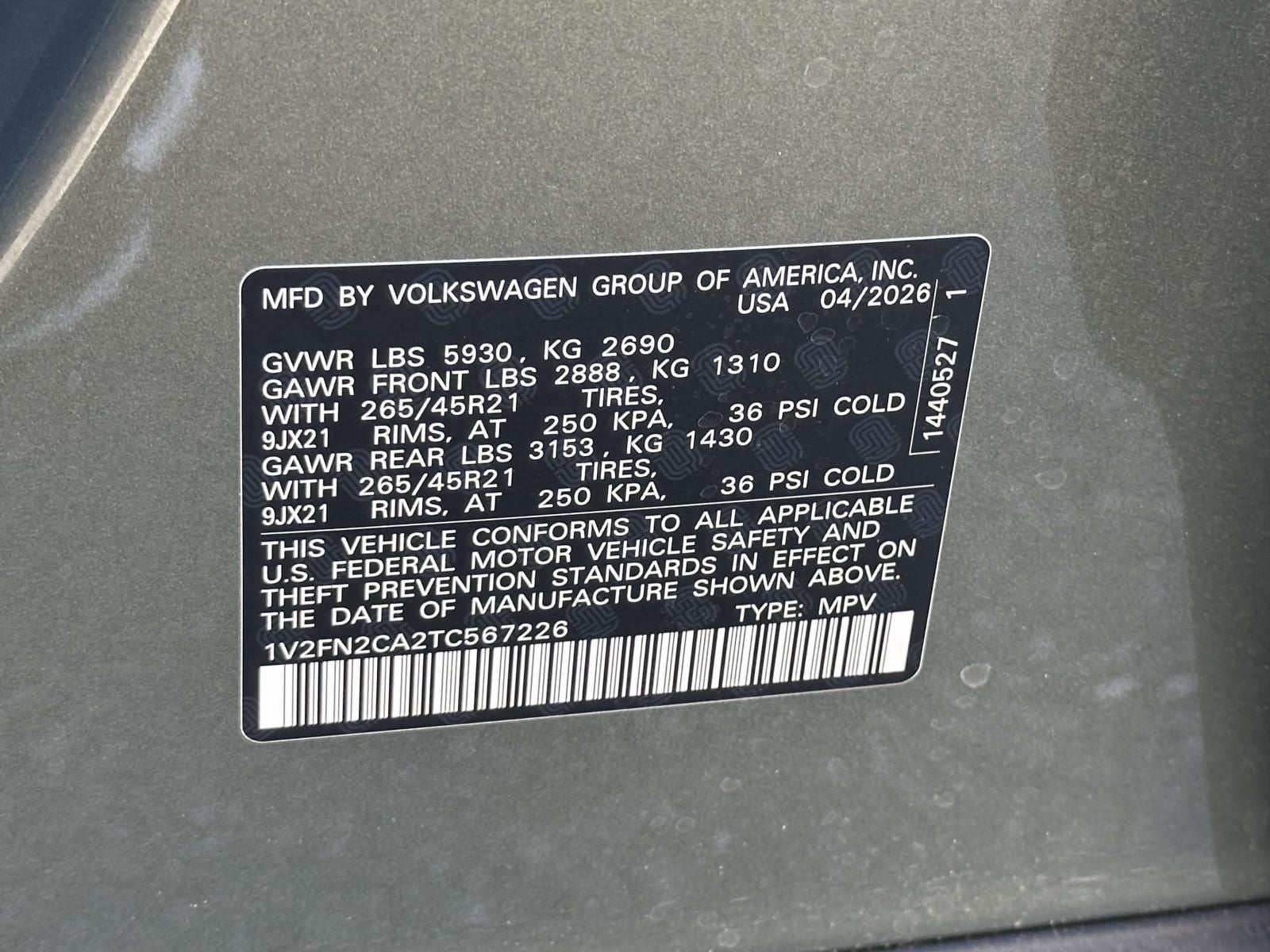 2026 Volkswagen Atlas 2.0T SEL Premium R-Line