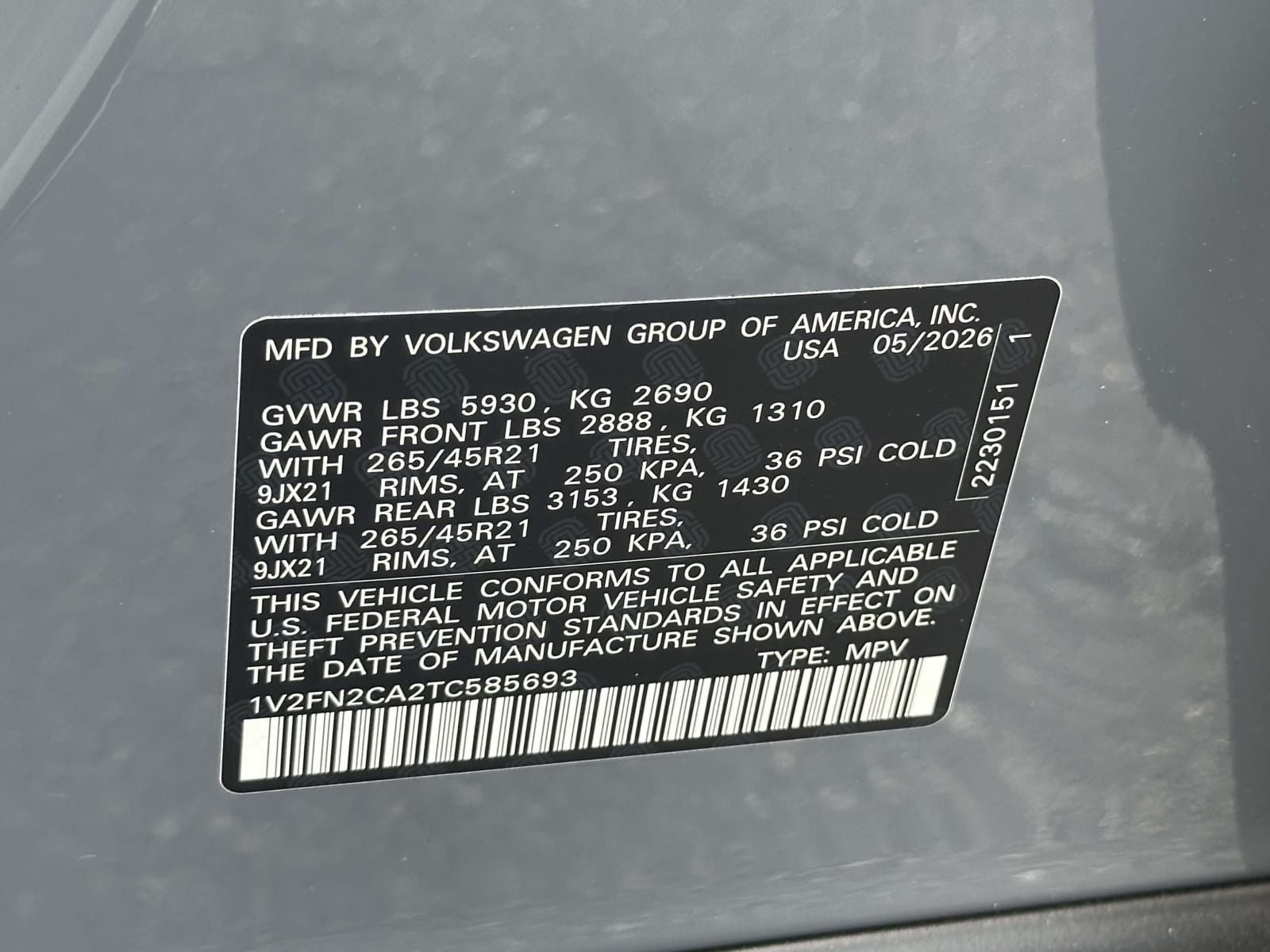 2026 Volkswagen Atlas 2.0T SEL Premium R-Line