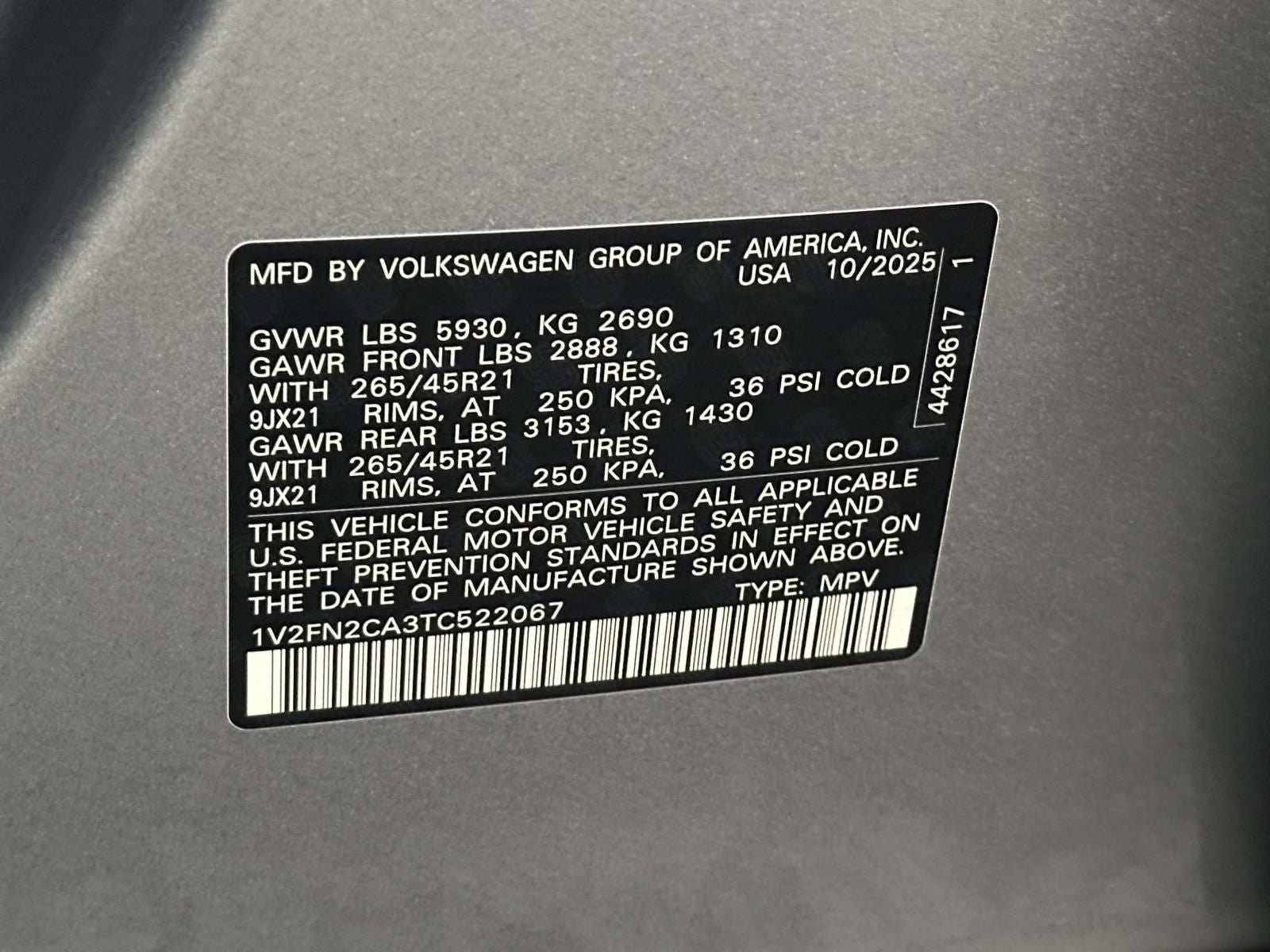 2026 Volkswagen Atlas 2.0T SEL Premium R-Line