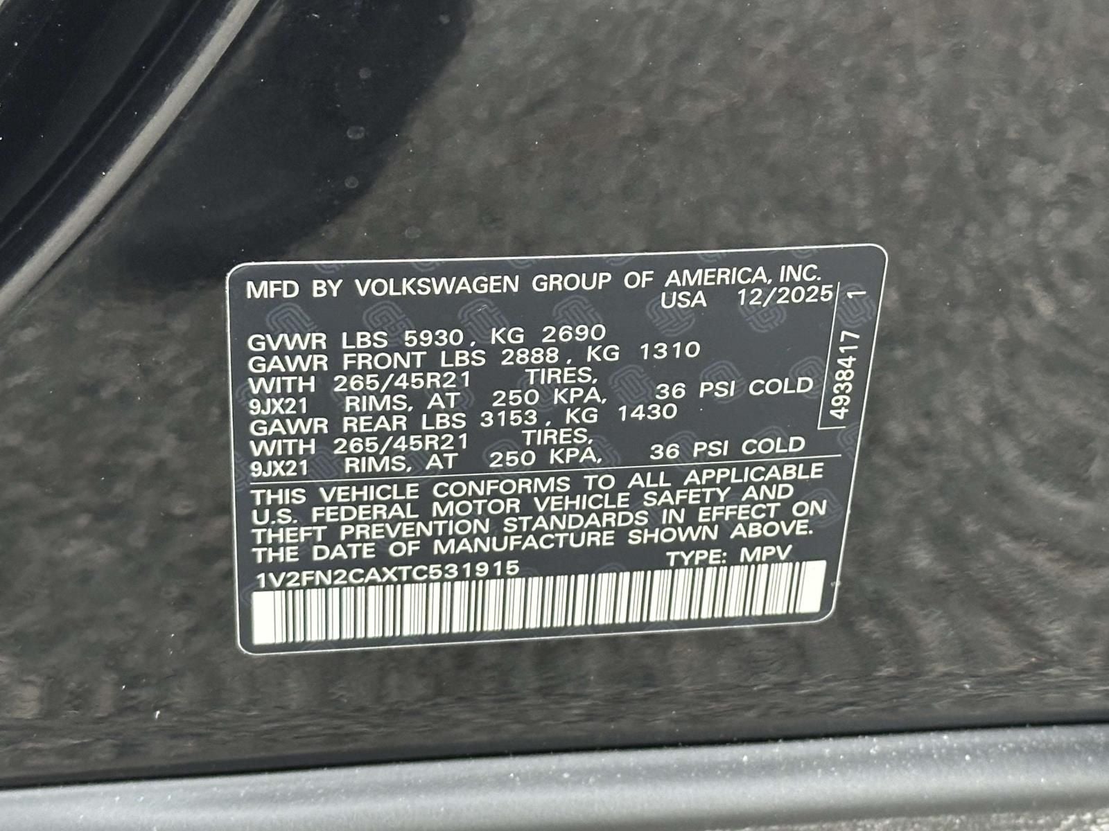 2026 Volkswagen Atlas 2.0T SEL Premium R-Line