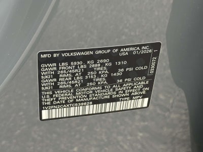 2026 Volkswagen Atlas 2.0T SEL Premium R-Line