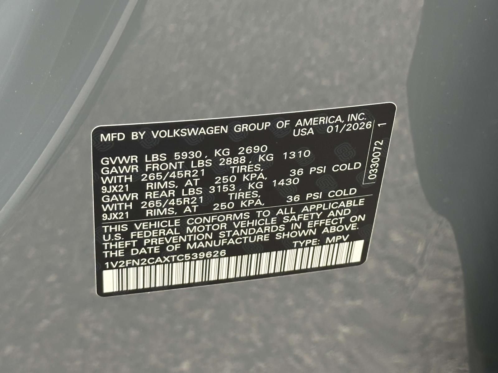 2026 Volkswagen Atlas 2.0T SEL Premium R-Line