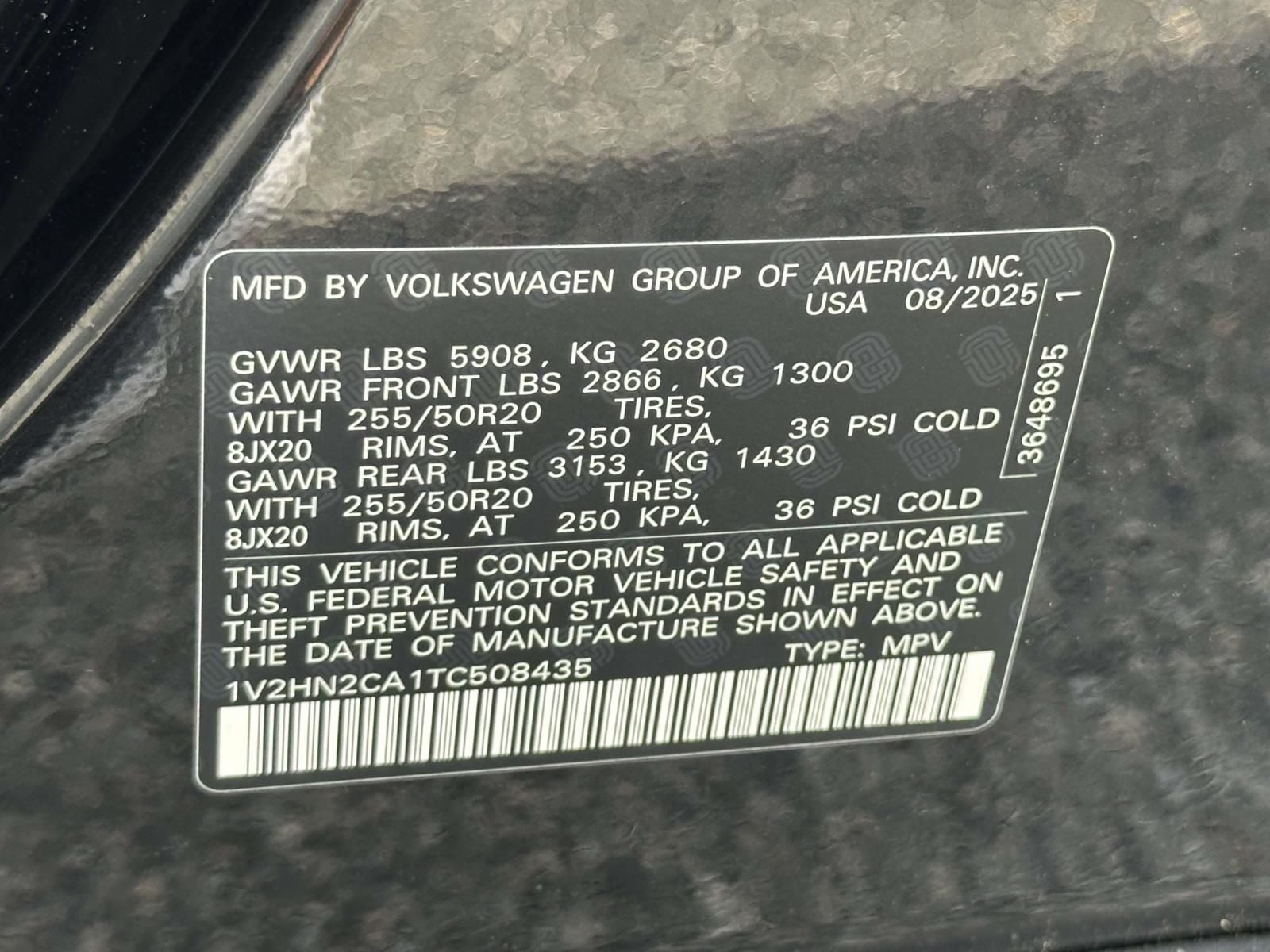 2026 Volkswagen Atlas 2.0T SE w/Technology