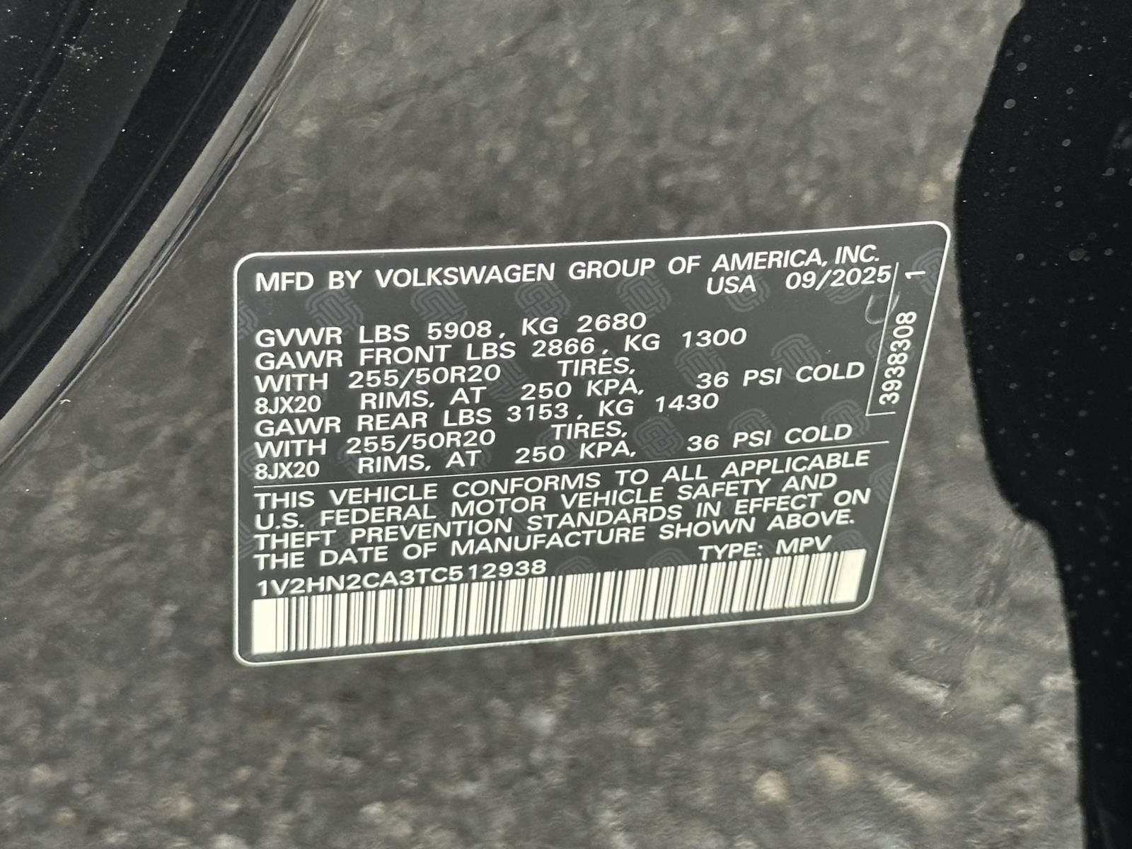 2026 Volkswagen Atlas 2.0T SE w/Technology