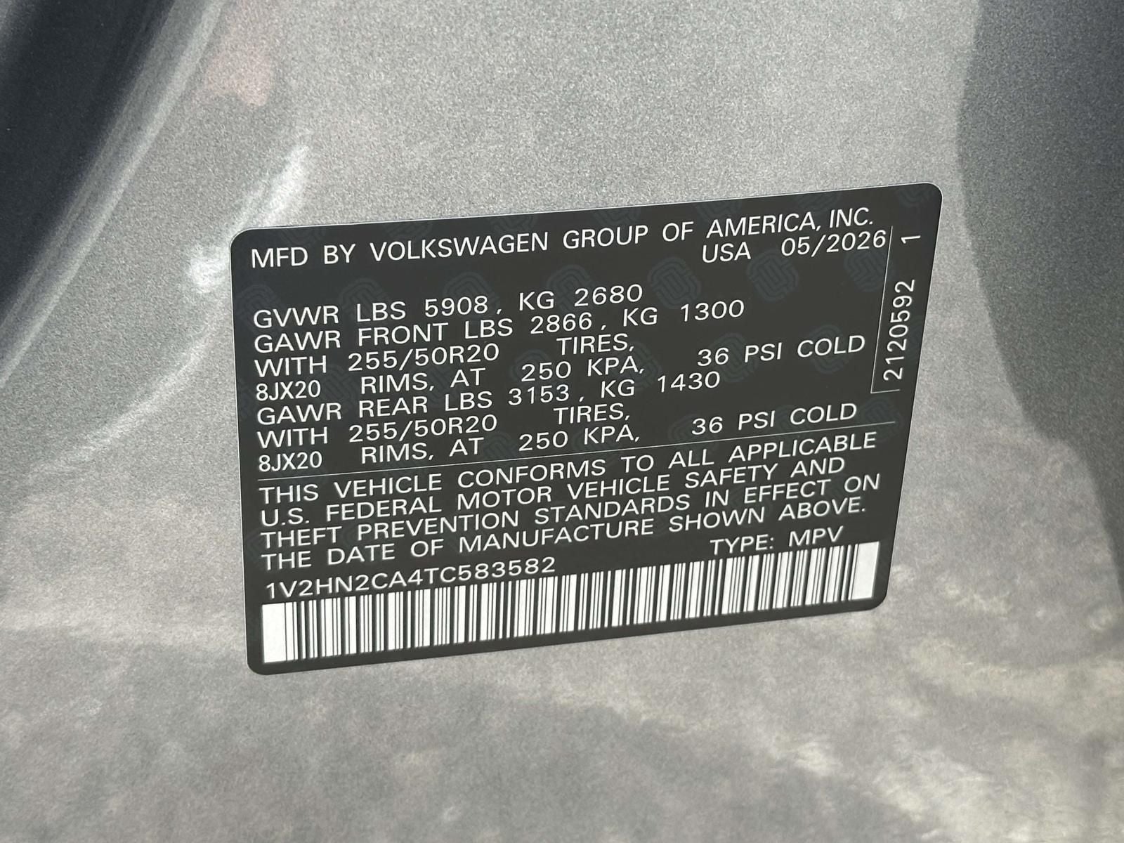 2026 Volkswagen Atlas 2.0T SE w/Technology