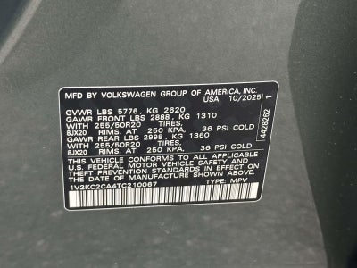 2026 Volkswagen Atlas Cross Sport 2.0T SE w/Technology