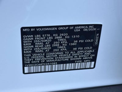 2026 Volkswagen Atlas Cross Sport SE w/Technology