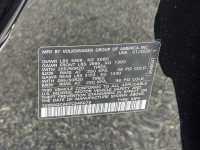 2026 Volkswagen Atlas 2.0T SE w/Technology