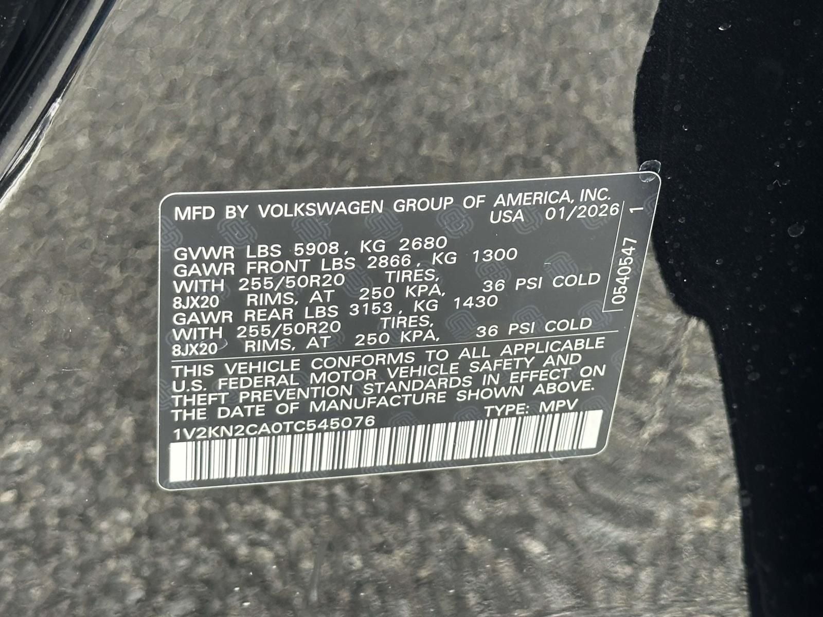 2026 Volkswagen Atlas 2.0T SE w/Technology