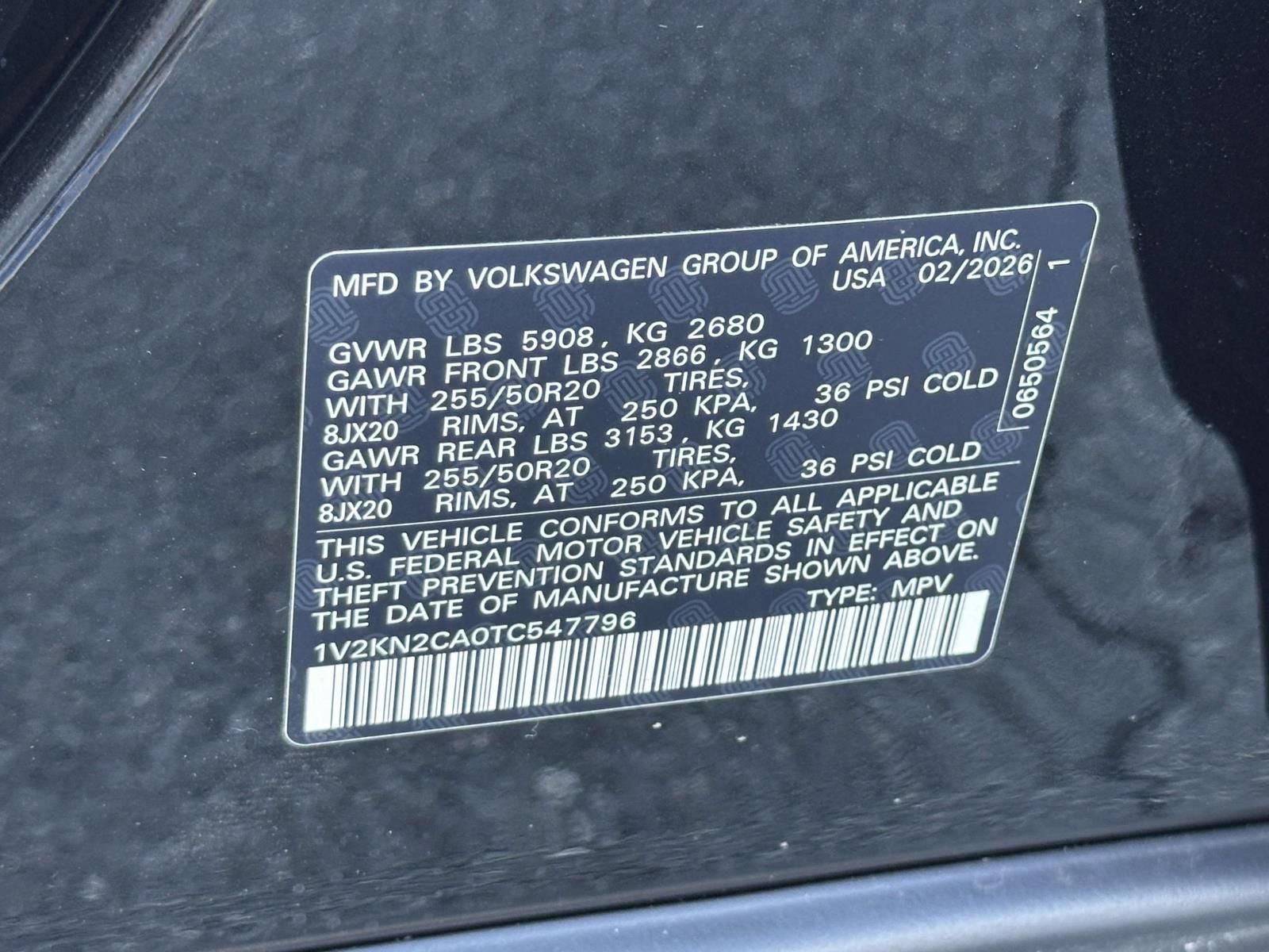 2026 Volkswagen Atlas 2.0T SE w/Technology