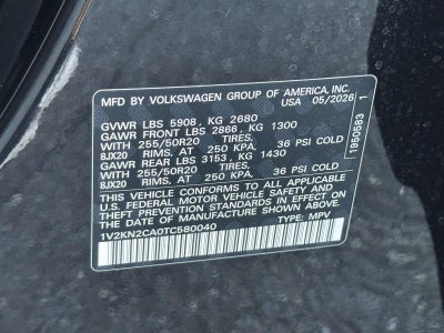 2026 Volkswagen Atlas 2.0T SE w/Technology