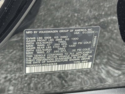 2026 Volkswagen Atlas 2.0T SE w/Technology