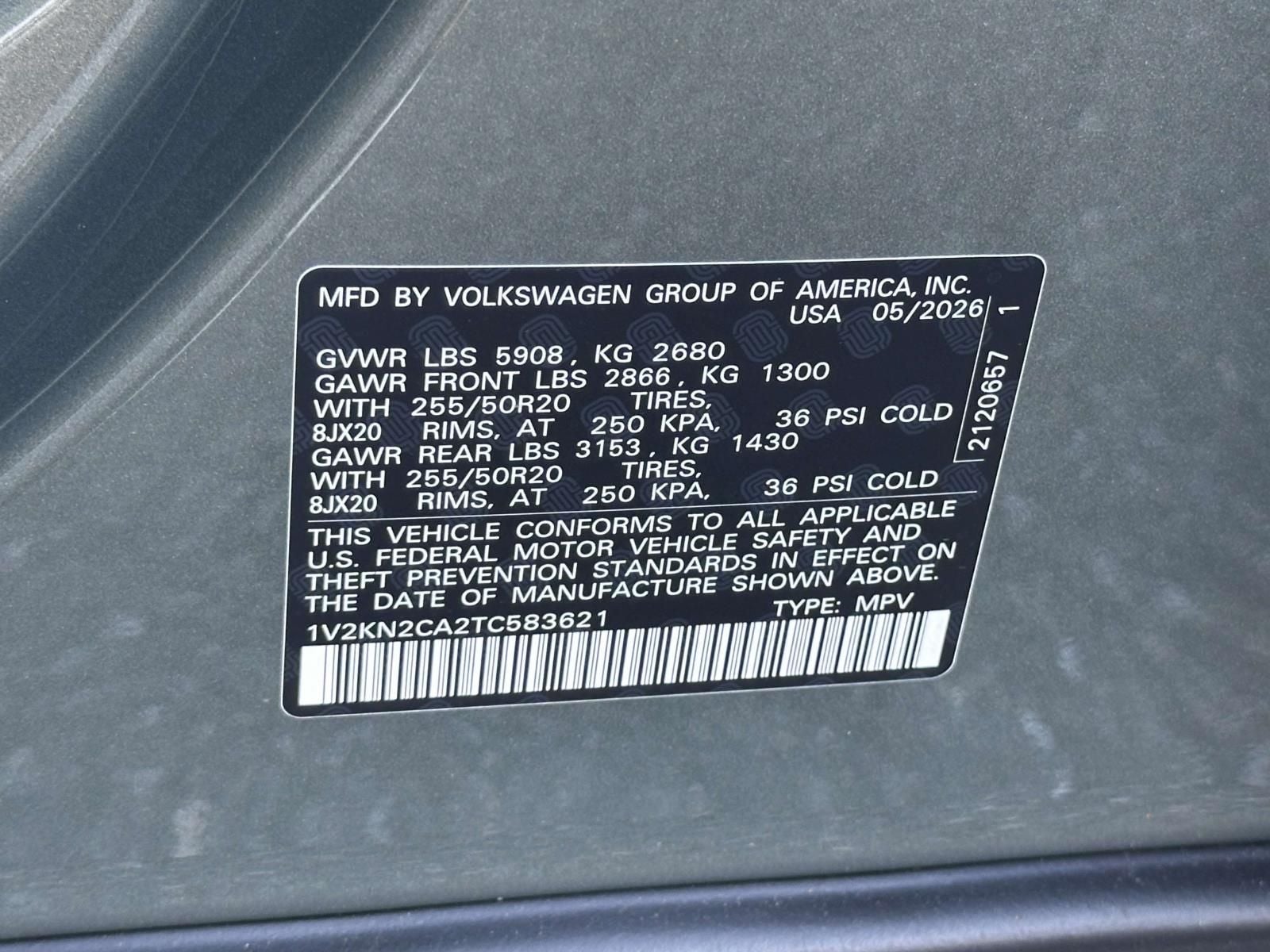 2026 Volkswagen Atlas 2.0T SE w/Technology