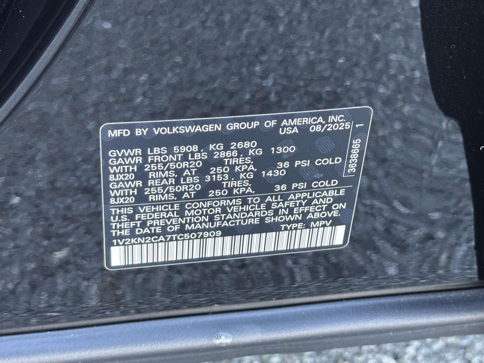 2026 Volkswagen Atlas 2.0T SE w/Technology