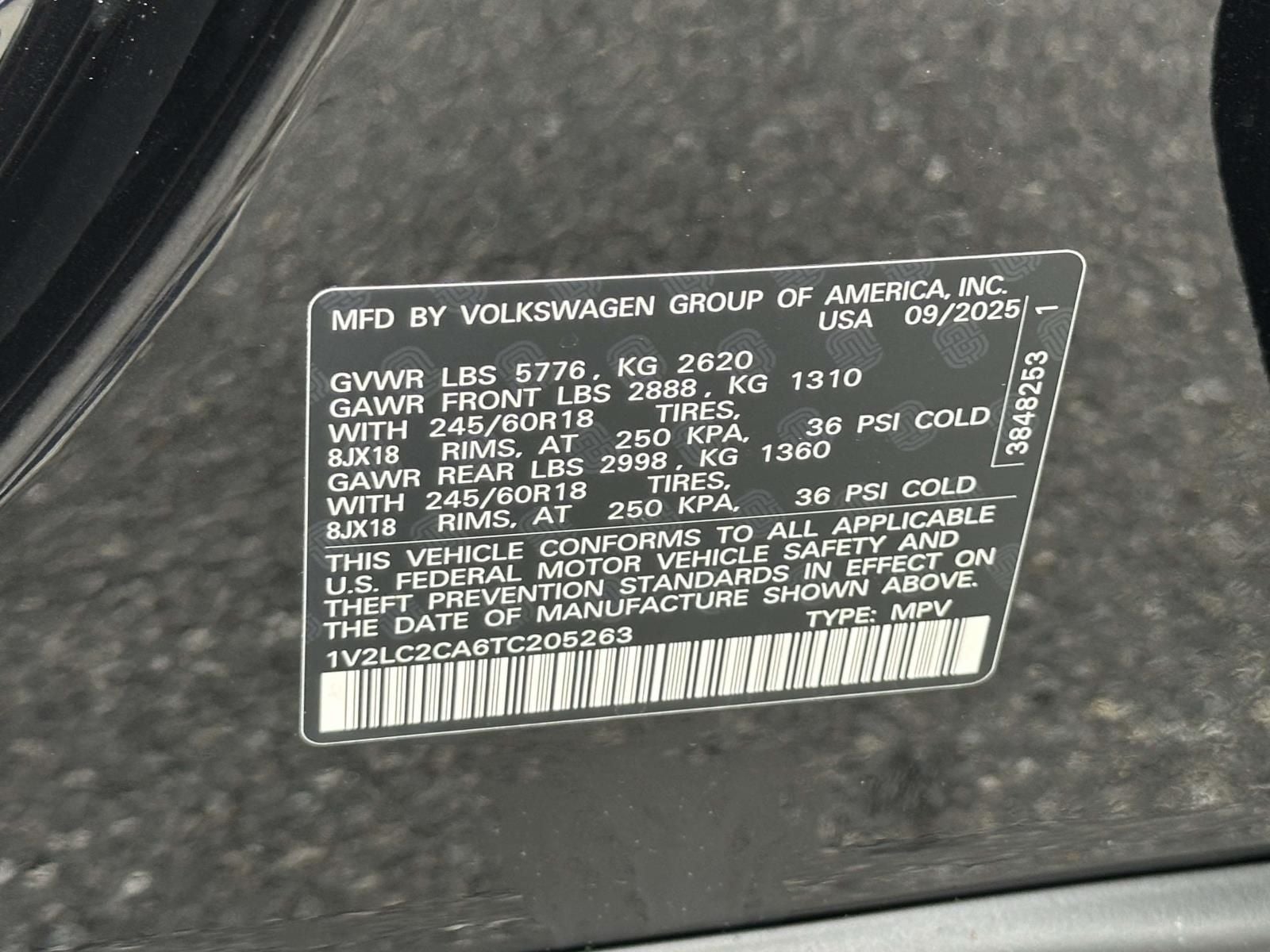 2026 Volkswagen Atlas Cross Sport 2.0T SE