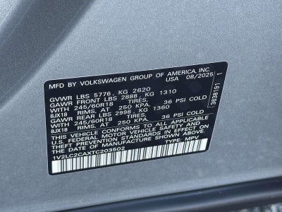 2026 Volkswagen Atlas Cross Sport 2.0T SE