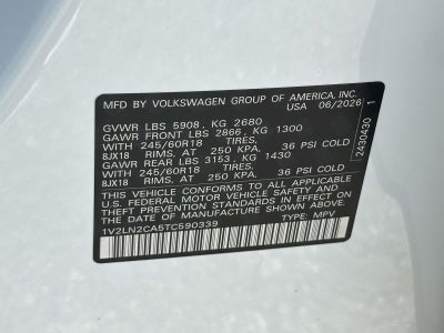 2026 Volkswagen Atlas 2.0T SE