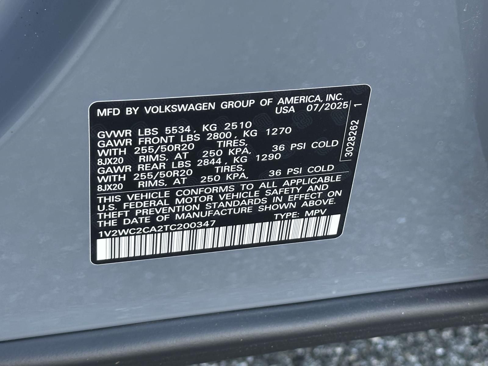 2026 Volkswagen Atlas Cross Sport 2.0T SE w/Technology