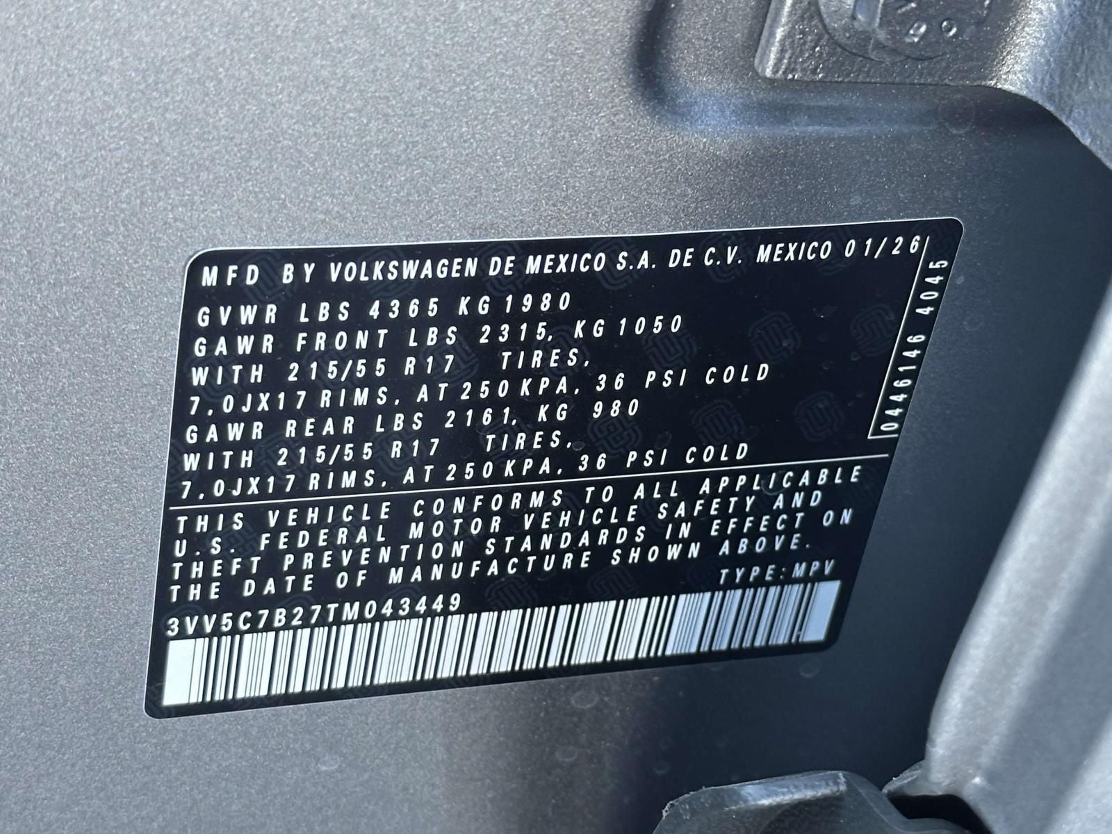 2026 Volkswagen Taos 1.5T S