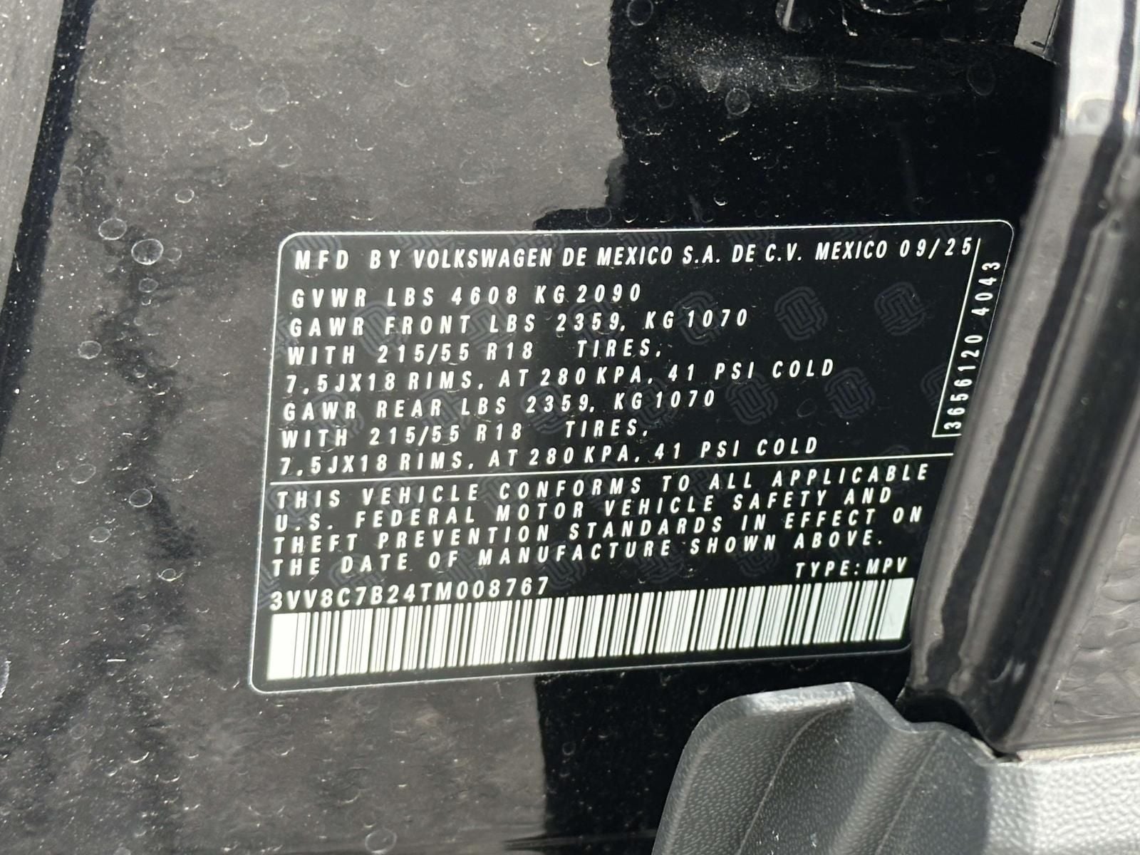 2026 Volkswagen Taos 1.5T S