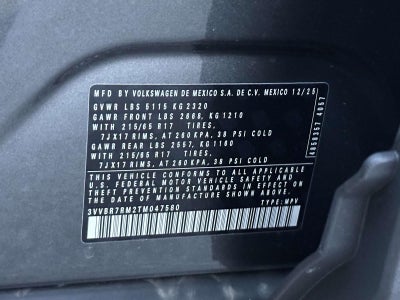 2026 Volkswagen Tiguan 2.0T S