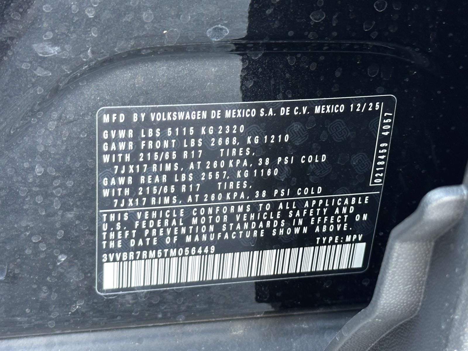 2026 Volkswagen Tiguan 2.0T S