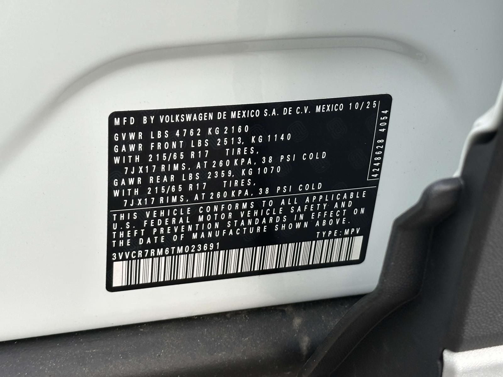 2026 Volkswagen Tiguan 2.0T S