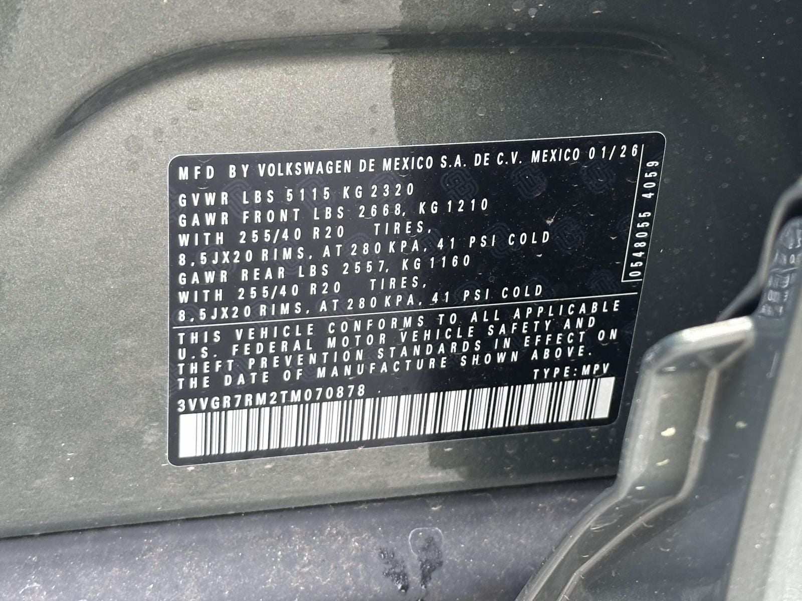 2026 Volkswagen Tiguan 2.0T SE R-Line Black