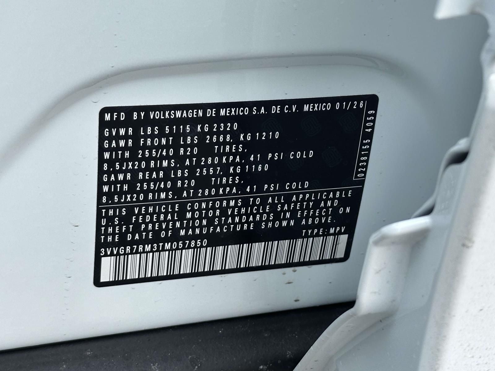 2026 Volkswagen Tiguan 2.0T SE R-Line Black