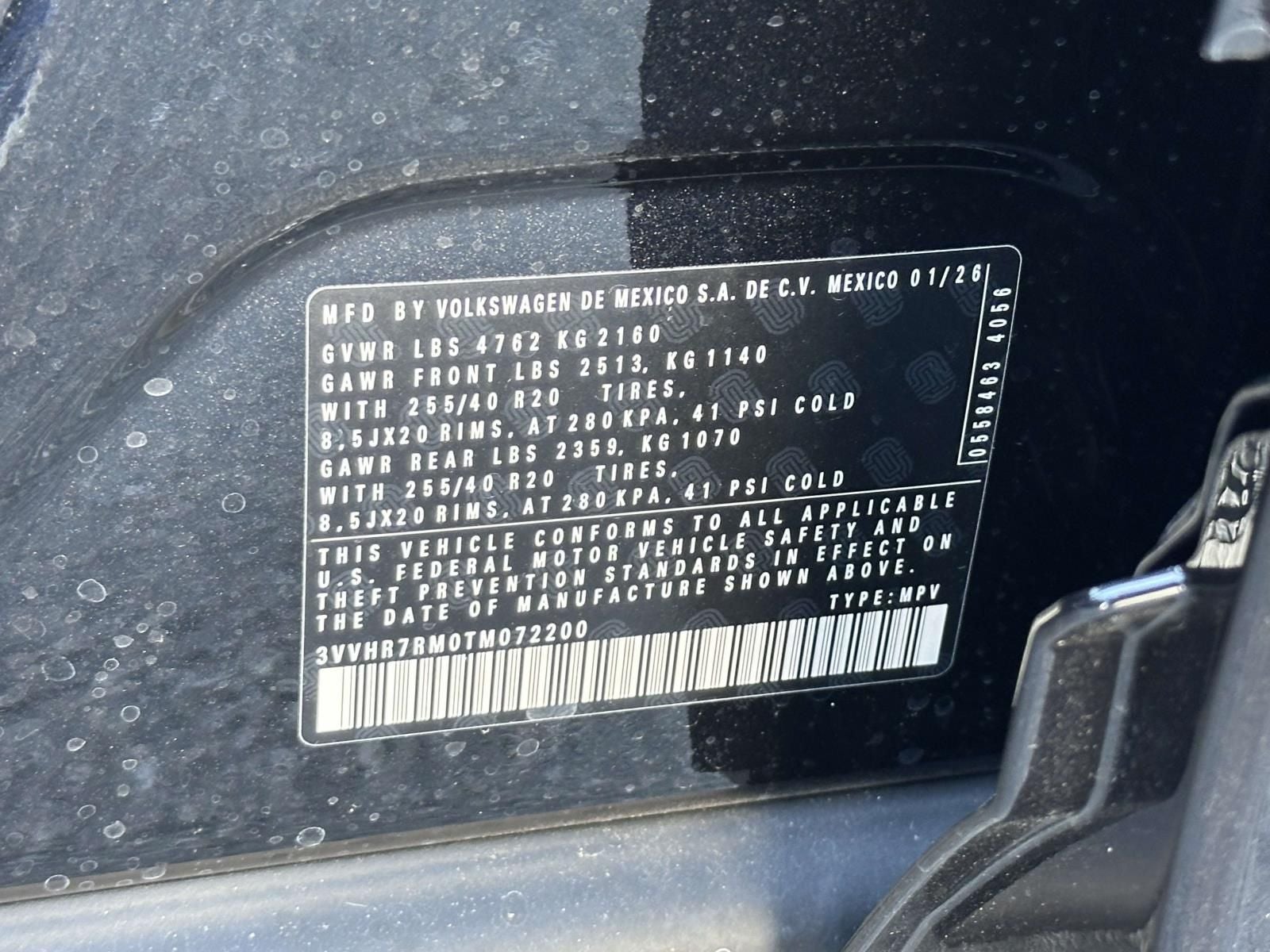 2026 Volkswagen Tiguan 2.0T SE R-Line Black