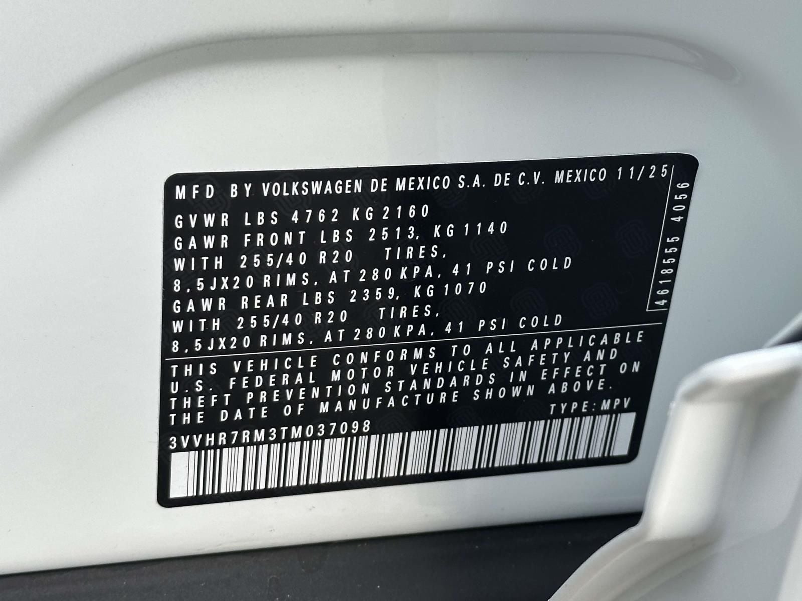 2026 Volkswagen Tiguan 2.0T SE R-Line Black