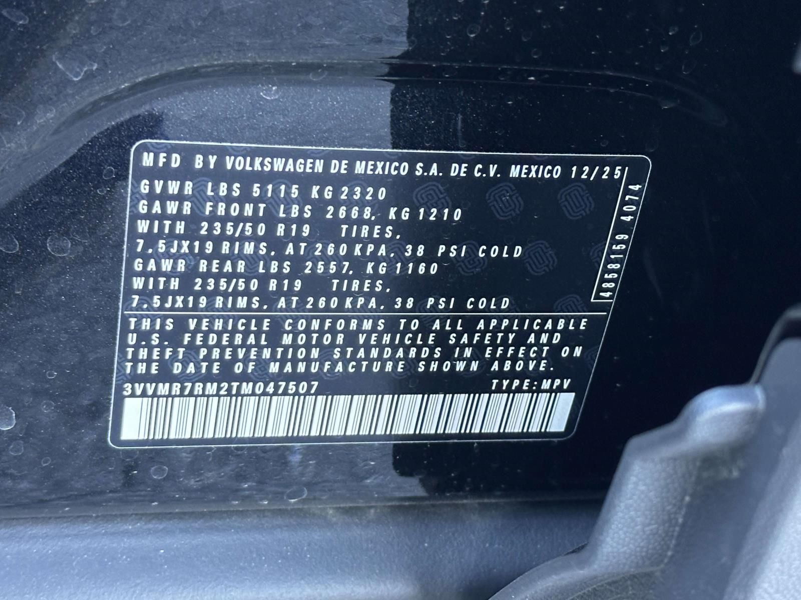 2026 Volkswagen Tiguan 2.0T SE