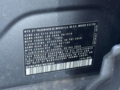 2026 Volkswagen Tiguan 2.0T SE