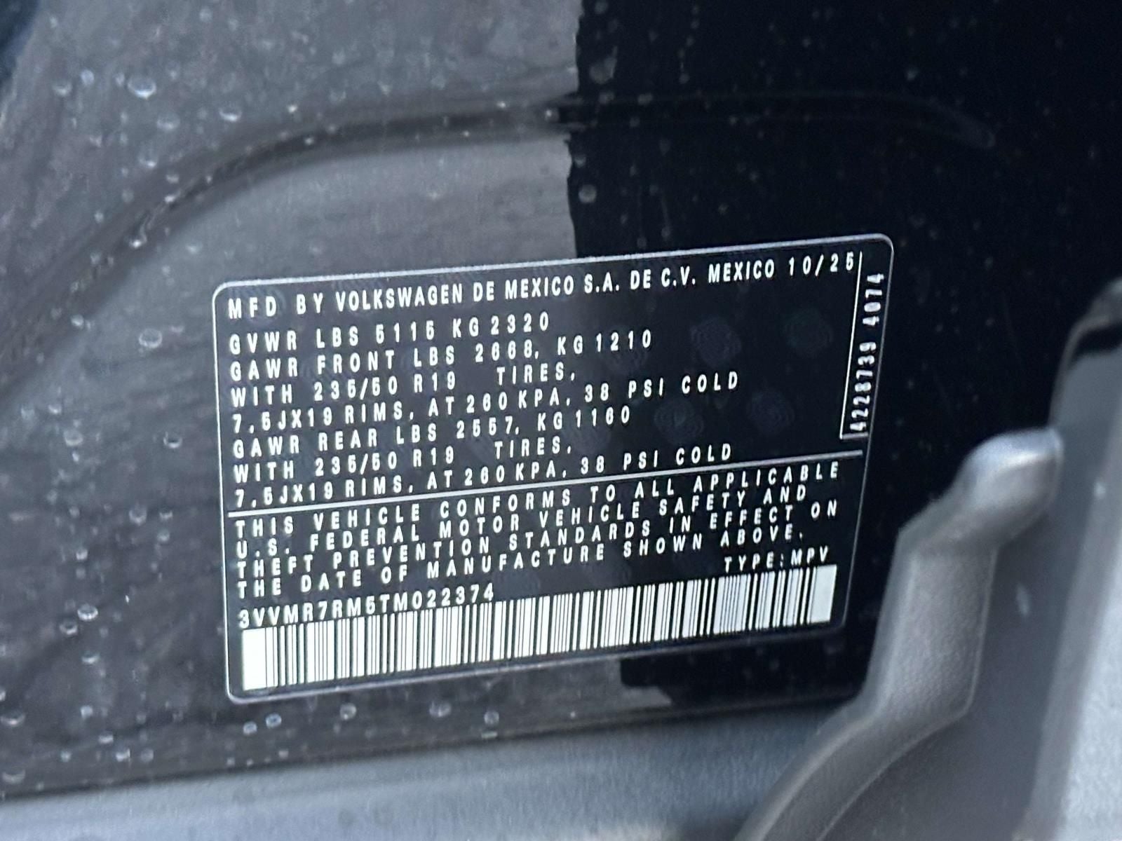 2026 Volkswagen Tiguan 2.0T SE