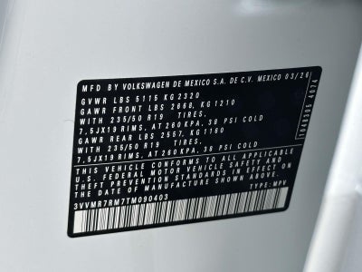 2026 Volkswagen Tiguan 2.0T SE