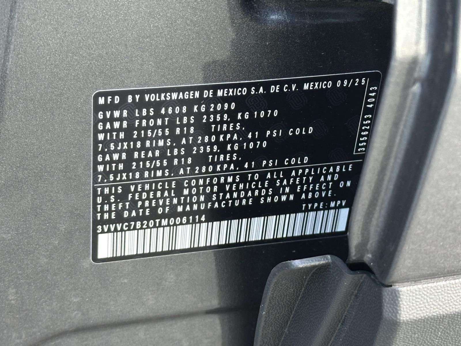 2026 Volkswagen Taos 1.5T SE