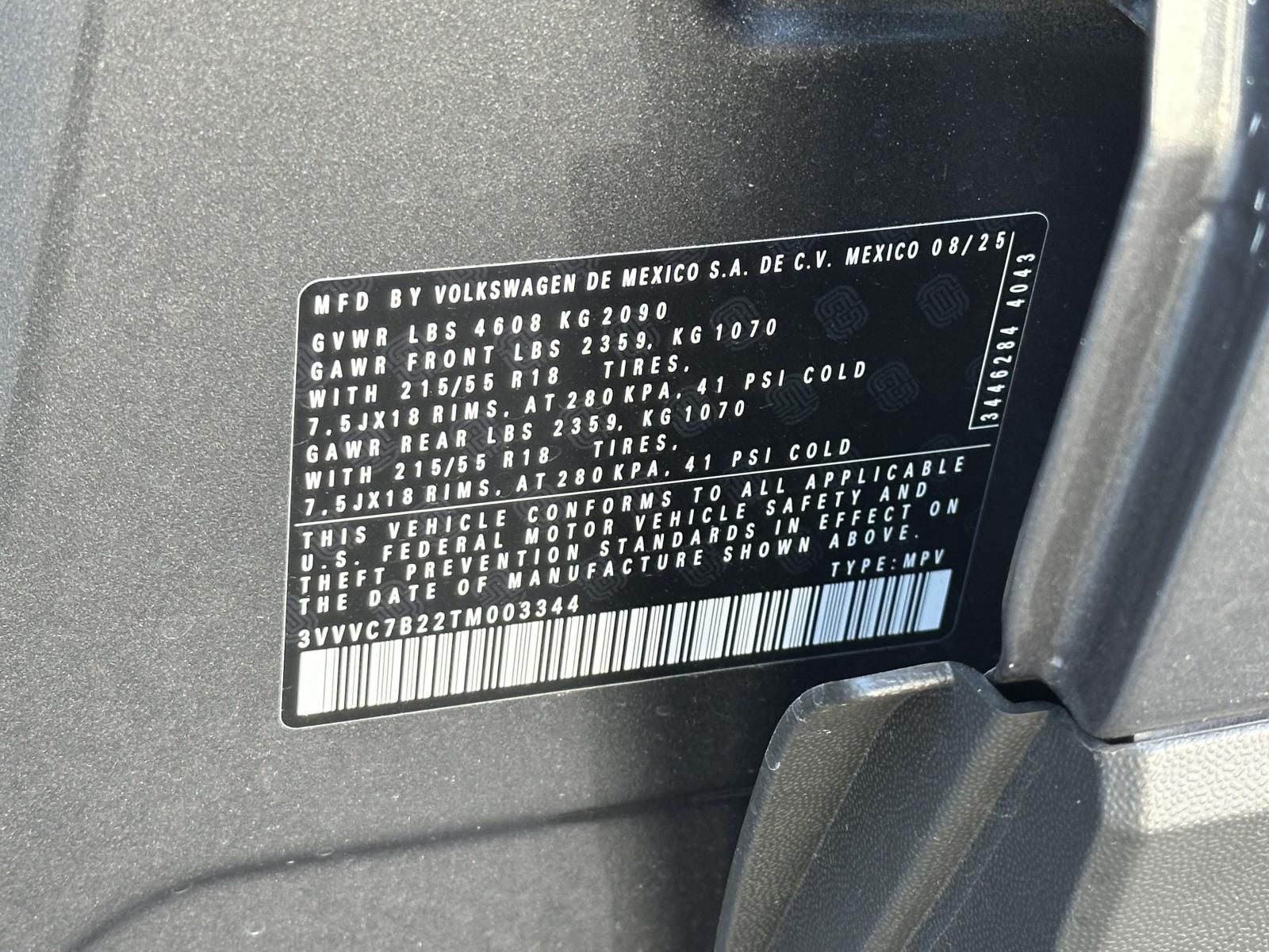 2026 Volkswagen Taos 1.5T SE