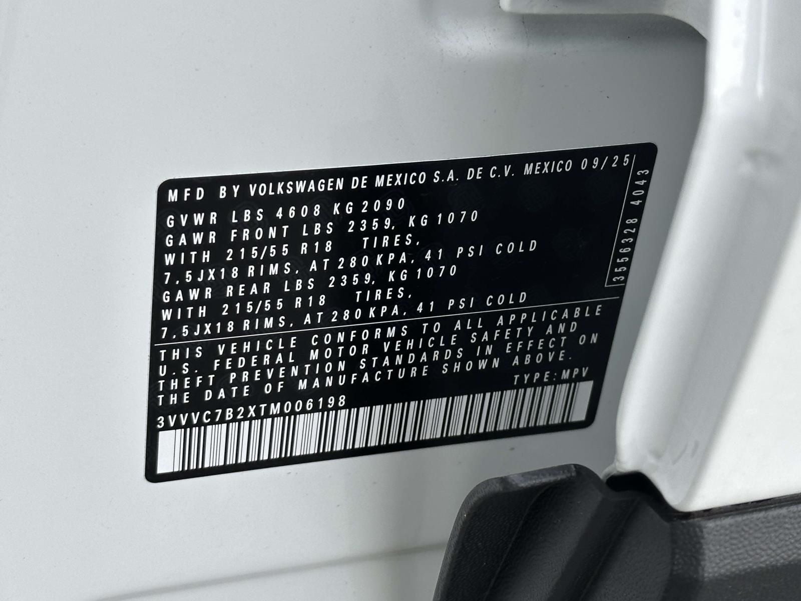 2026 Volkswagen Taos 1.5T SE