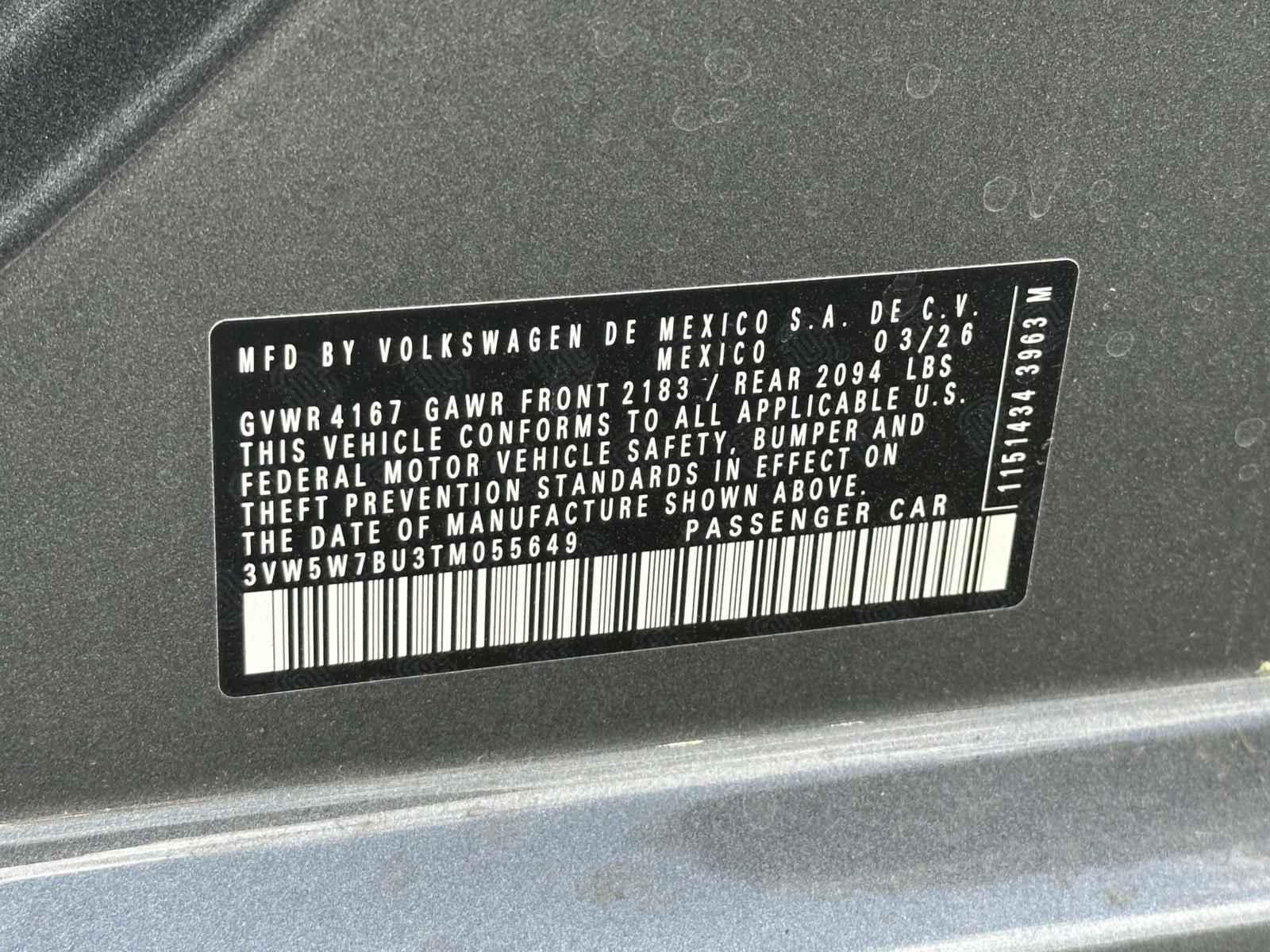 2026 Volkswagen Jetta 1.5T S