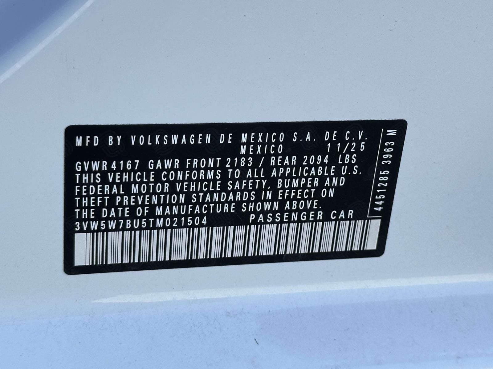 2026 Volkswagen Jetta 1.5T S