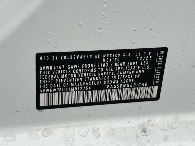 2026 Volkswagen Jetta 1.5T S