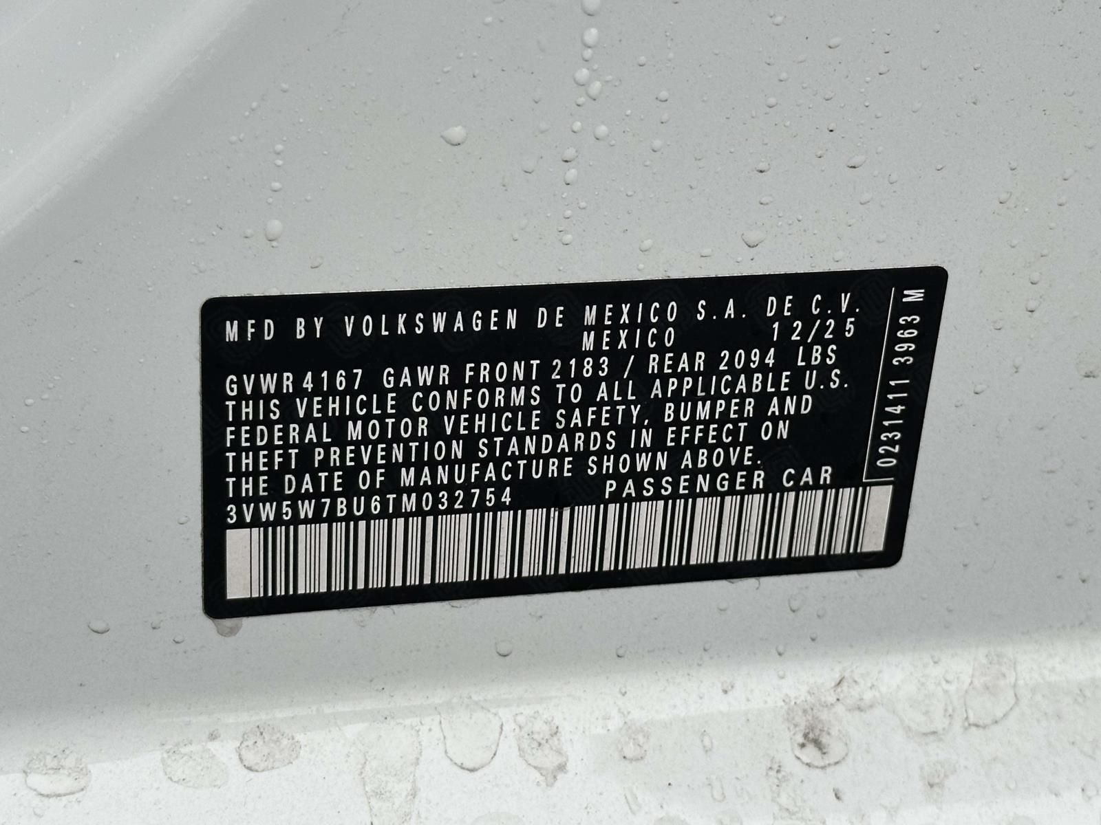 2026 Volkswagen Jetta 1.5T S