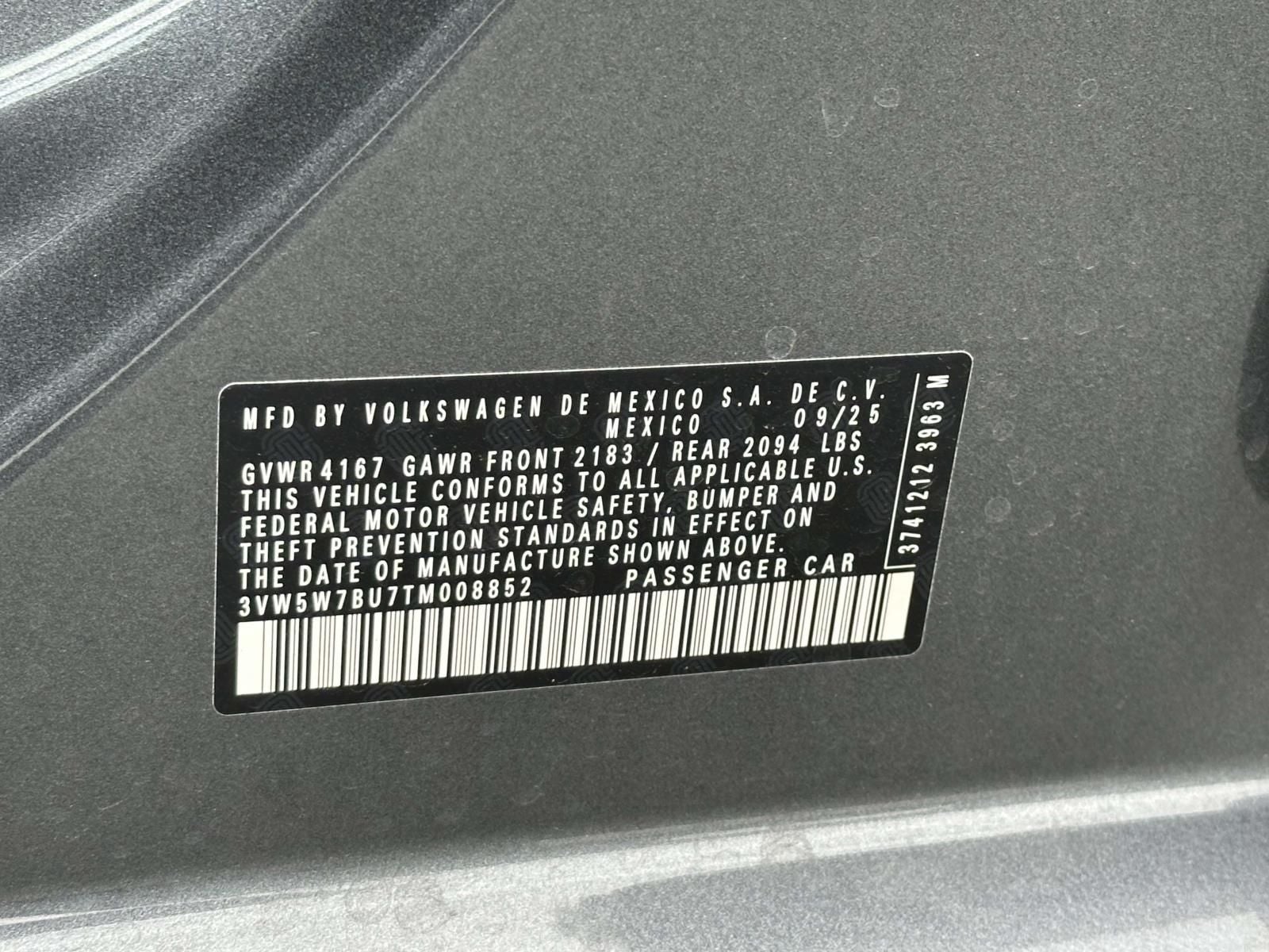 2026 Volkswagen Jetta 1.5T S